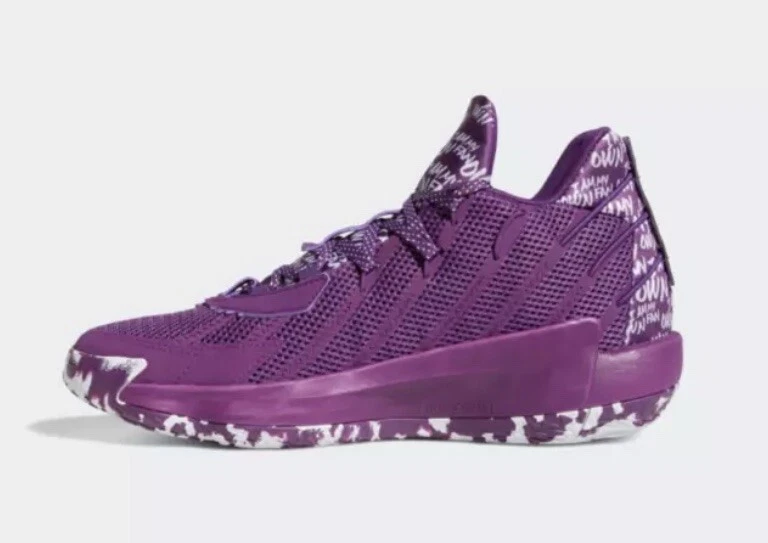 NEW Adidas Dame 7 Men 14 I Am My Own Fan‎ Glory Purple 2020 Basketball Sneaker Adidas Dame 7 I Am My Own Fan - Glory Purple for sale | eBay main image 2