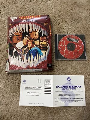 Crystal Dynamics The Horde 1994 big box game Rare With Box!