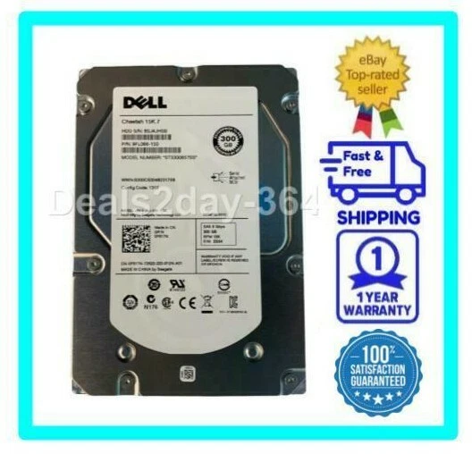 Dell F617N 15K.7 300GB 15K 3.5" ST3300657SS SAS Hard Drive With Caddy - Image 2 of 3
