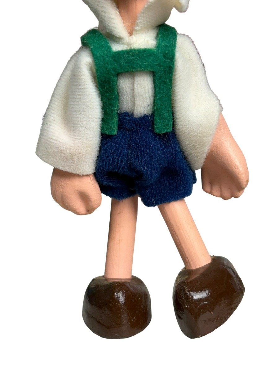 Vintage Spejbl & Hurvinek Wooden Toy Figures Czechoslovakia Cult