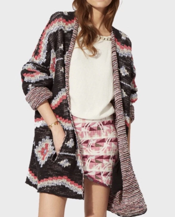 Maje shop long cardigan