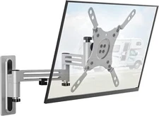 Full Motion Tv Wall Mount For 13 To 43 Inch Flat Screens Heavy Duty Grey
