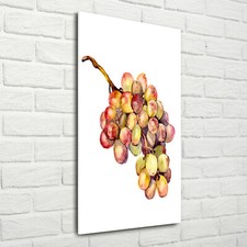 Wand-Bild Kunstdruck aus Acryl-Glas Hochformat 70x140 Trauben