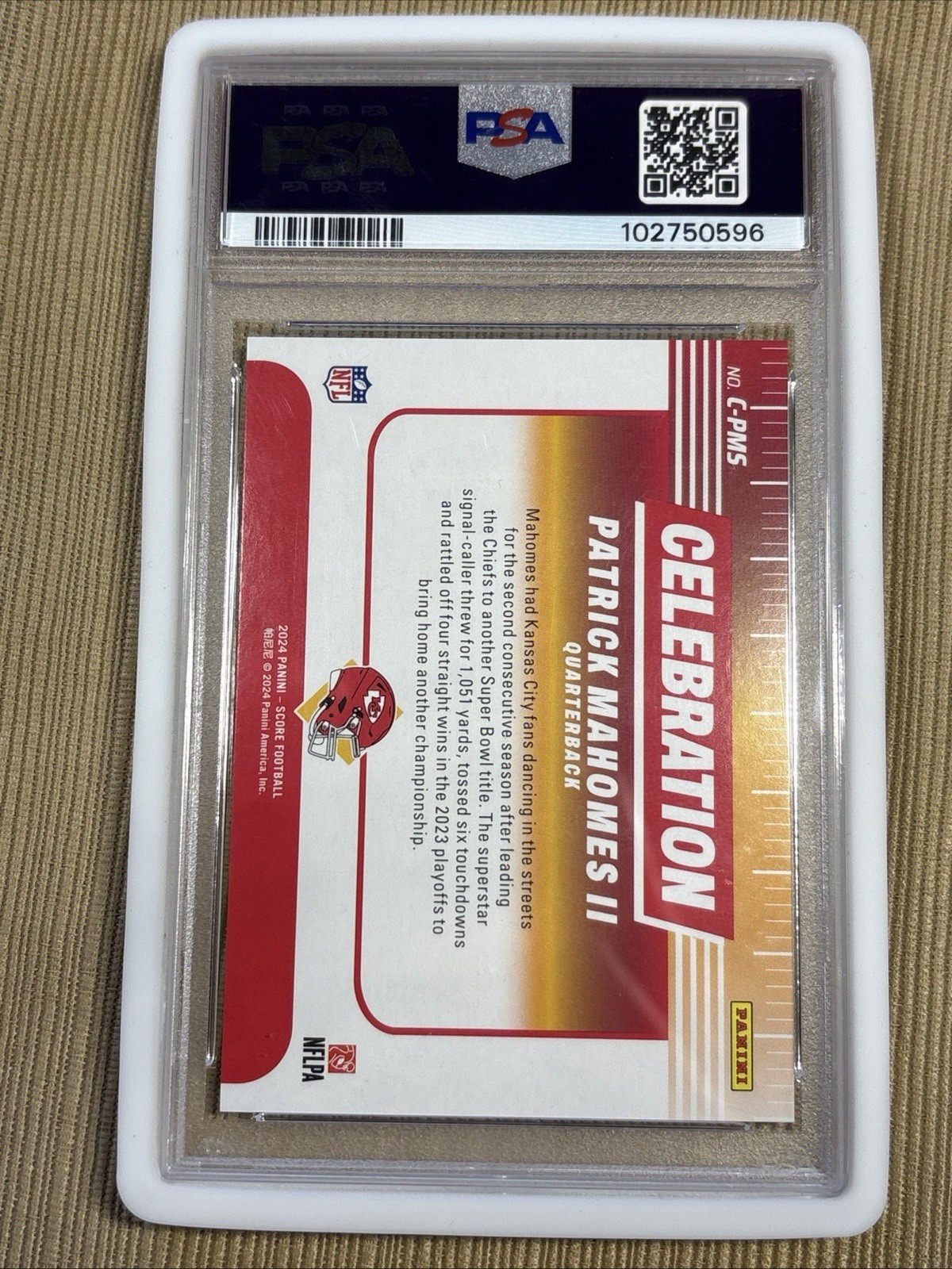 2024 Celebration Patrick Mahomes II  /20 PSA 10 CHASER PACK Read Description
