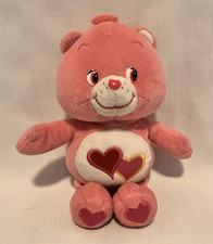 Vintage Care Bears Love A Lot Bear 10" Stuffed Plush Animal 2002