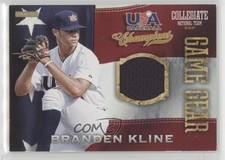 2013 Panini USA Baseball Champions Game Gear Jerseys Branden Kline #6 0q3