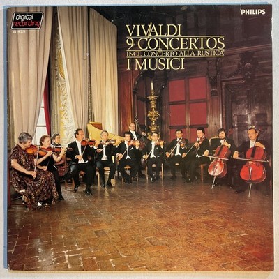 I MUSICI Vivaldi 9 Concertos Mint 1983 Philips 6514 371 LP