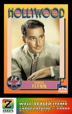 1991 Starline Hollywood Walk of Fame #90 Errol Flynn