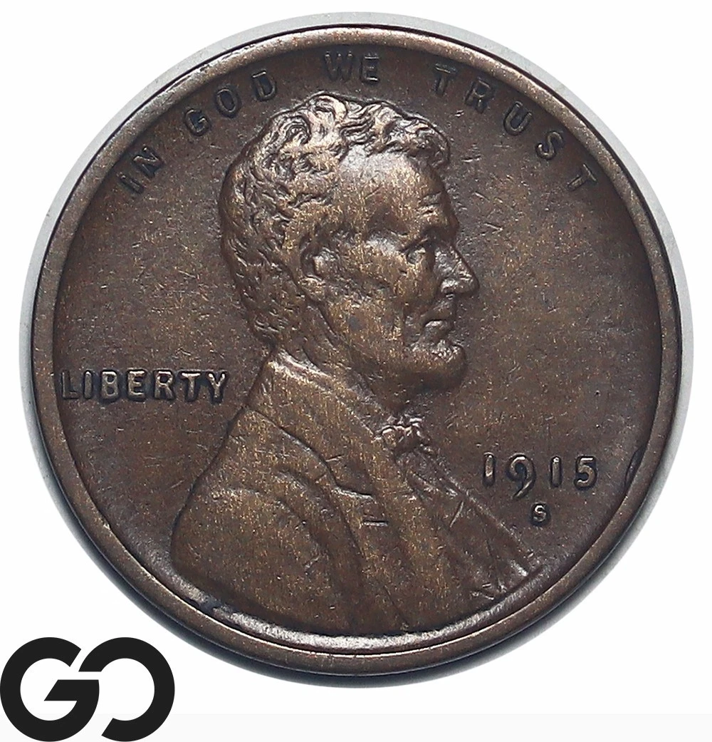 San Francisco 1915 Year Lincoln Wheat US Small Cents (1909-1958