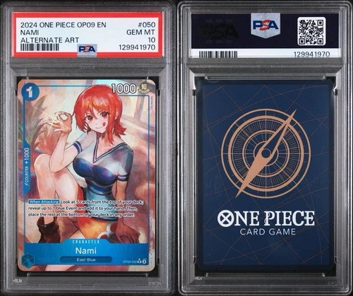 PSA 10 Nami Foil (Alt Art) OP09-050 Emperors in the New World One Piece TCG