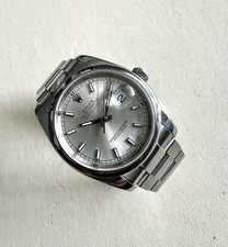 2008 Rolex Datejust 116200 Silver Roman Dial SS Oyster 36mm