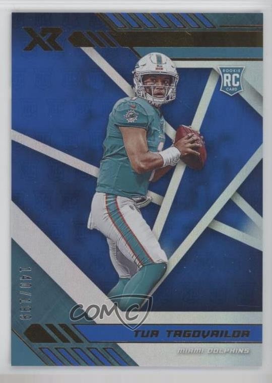 2020 Panini XR Rookie Blue 140/199 Tua Tagovailoa #102 Rookie RC uk2