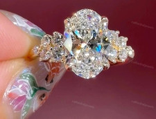 IGI 5.80Ct Oval-Cut EF/VS1 Lab Grown Diamond ...