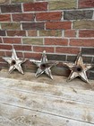 THREE CAST IRON STAR ANCHOR PLATE 8 1/2" FIVE POINT  Building Architectural — photo 1