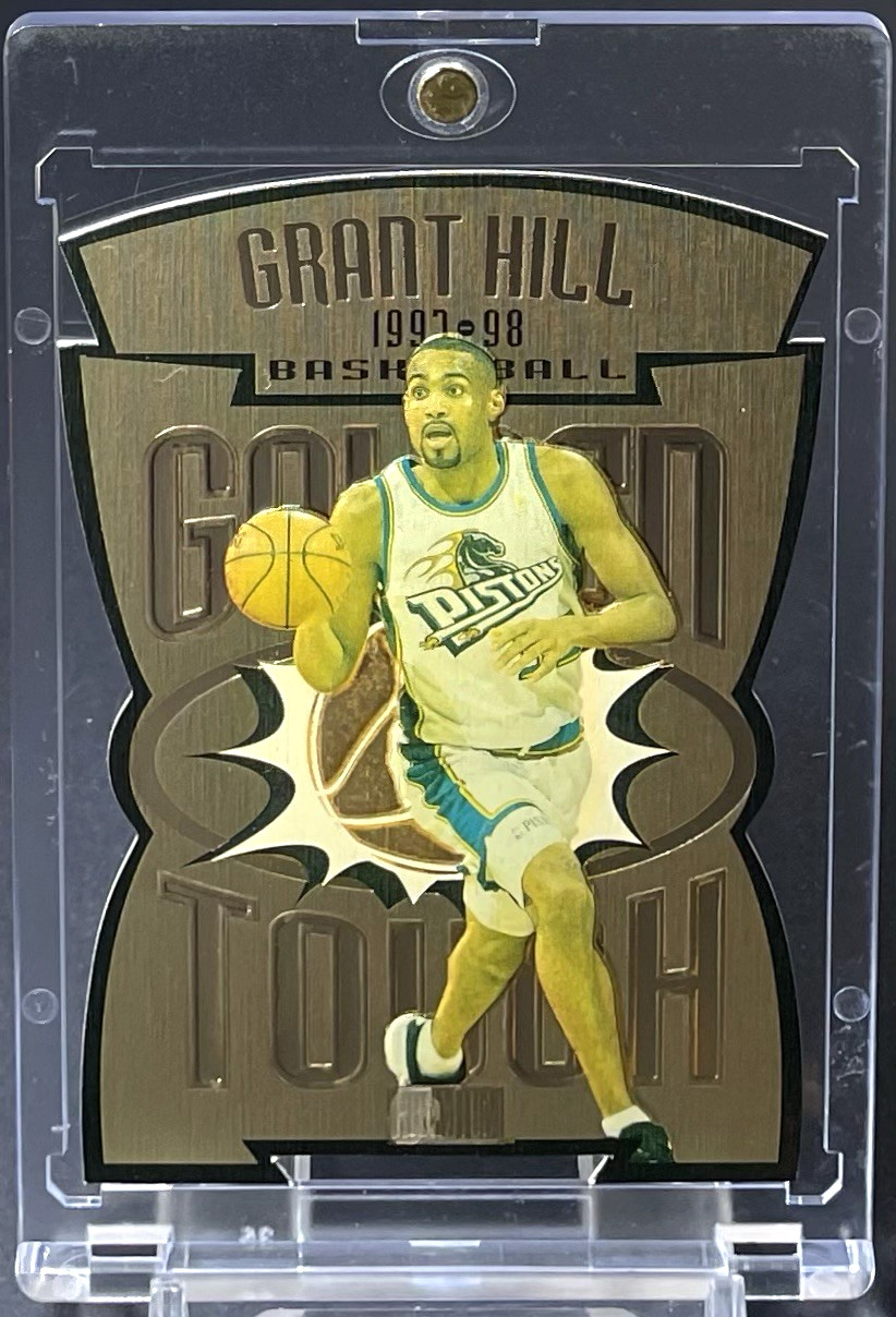Grant Hill 1997-98 Skybox Premium Golden Touch #11GT SSP Insert Pistons HOF