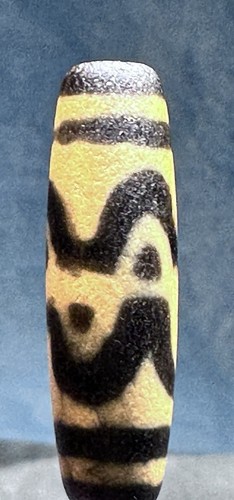Tibetan Rare Old Agate Wave Tiger Teeth DZI Bead,Nice Weathering Talisman ✨🔥