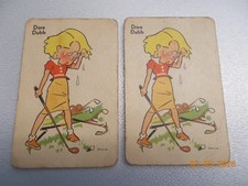 Vintage Old Maid Cards 11 Sets of 2, No Old Maid Card, all very worn, see photos
