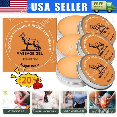 1-3 PCS Therawolf Neuro Balm, 2026 New Herbal Joint & Muscle Soothing Cream 50g
