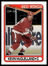 1990-91 O-Pee-Chee ! Kevin McClelland Detroit Red Wings #389