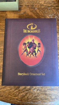 Disney Pixar The Incredibles Storybook Ornament Gift Set (Boxed)