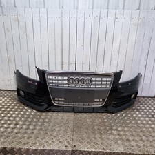 2008- 2012 Audi A4 B8 Front Bumper Complete w/ Washers & Foglights Black