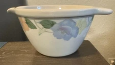 Batter Bowl Garden Poetry by Mikasa 11 3/8" Intaglio, Pastel Flowers