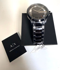Armani Exchange 46mm Men's 3-Hand Black Stainless Steel Watch AX2189 *NEW IN BOX