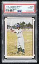 1979 TCMA Baseball History Series the 1950's Jackie Robinson #291 PSA 8 HOF 0ed5