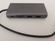 UtechSmart USB 3.0 Docking Station Dual HDMI SD TF Card Reader D3908 TESTED