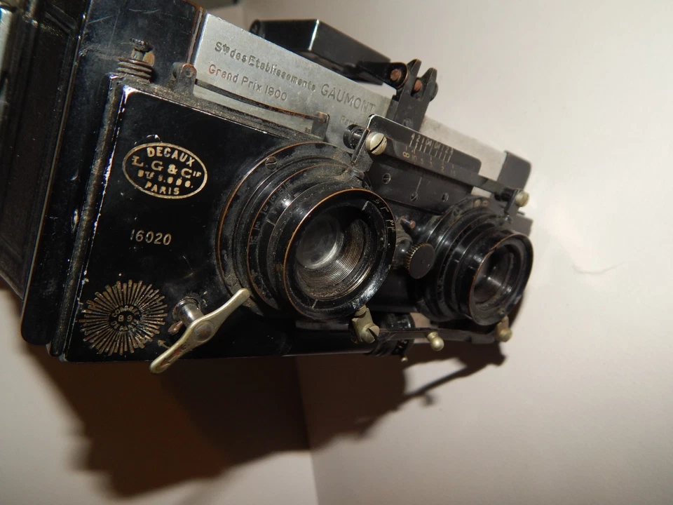 Appareil photo GAUMONT stéréo spidos Decaux 1900 saphir Boyer 16.3 - Photo 4/4