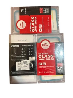 3 Pack (9 Total) SMARTDEVIL Screen Protector for iPhone 14 Pro Max 6.7  Clear  