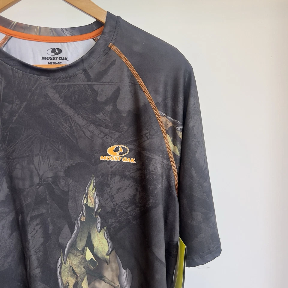 MOSSY OAK Performance Camo Tee Shirt No Fly Insect Repellent Sz M Hunting NWT - Image 2 of 4