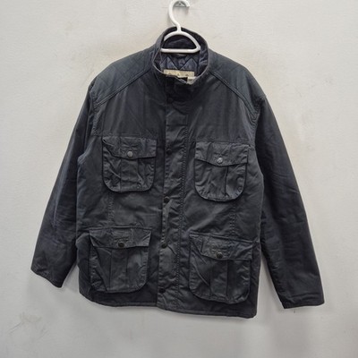 Barbour Winter Utility Wax Waterproof Blue Navy Country Field Jacket Coat XL