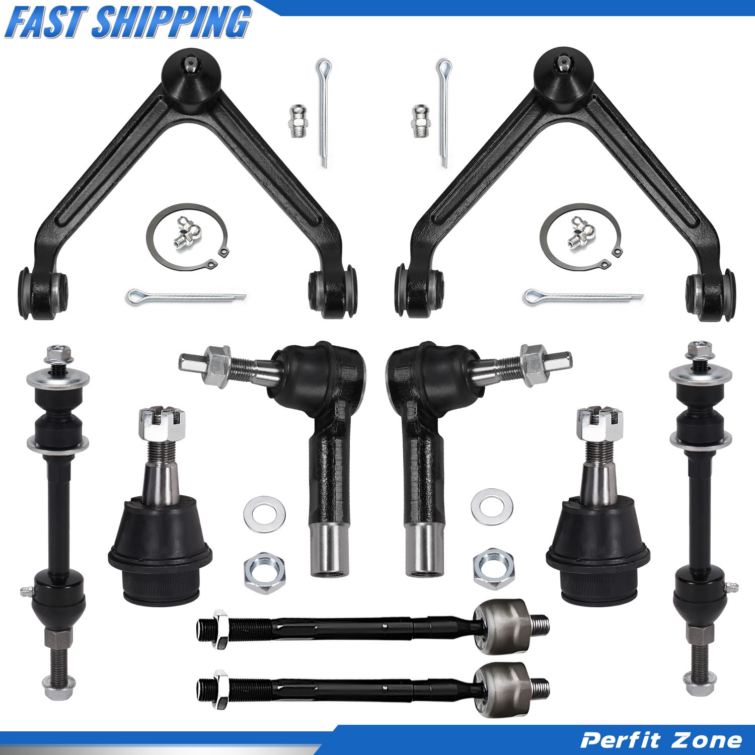 10PCS Front Suspension Kit For 2002-2005 Dodge Ram 1500 Complete RWD 2WD