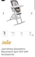 Joie Mimzy Spin 3in1 Highchair - Geometric Mountains