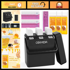 3 IN 1 Roll On Wax Kit, Waxing Kit for Hair Removal, Triple Roll-On Wax Warmer w