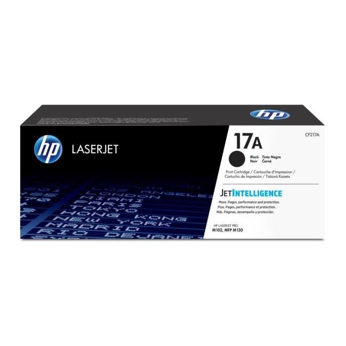 Toner HP 17A CF217A haute précision Noir pour LaserJet Pro série M102