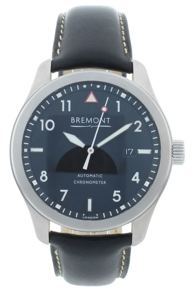 Pre-Owned Bremont Solo 43 Black Dial 43mm Automatic Men’s Watch SOLO43-WH-R-S
