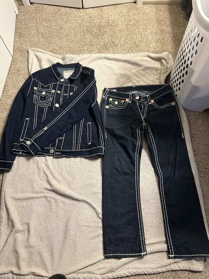 Juego True Religion azul marino a la venta excelente estado Foto 3 de 4
