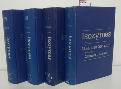 Isozymes. 4 Bde/vols. Vol.1: Molecular Structure. Vol.2: Physiological Function.