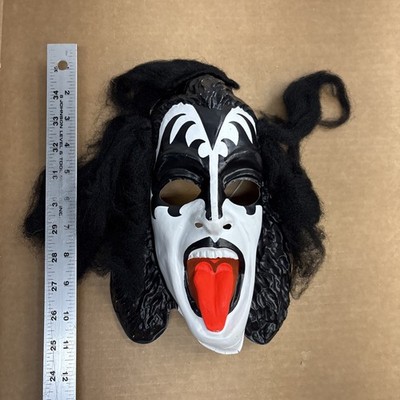 1978 KISS Gene Simmons HALLOWEEN COSTUME MASK Collegeville Ben Cooper Vintage