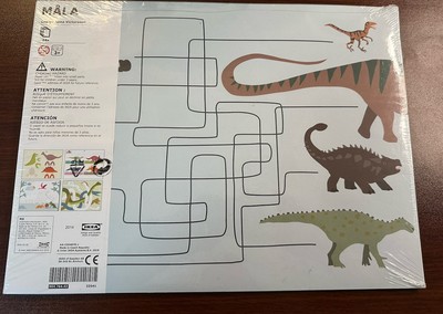 Activity Placemats For Kids IKEA Mala 24 Sheets Games Puzzles Coloring Dinner