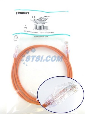 Panduit UTP28SP5OR Cat6 28 AWG Network Patch Cable/Cord, 5 Ft Orange ~STSI