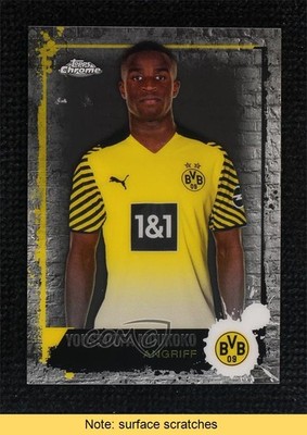 2021-22 Topps Chrome BVB Borussia Dortmund 46/75 Youssoufa Moukoko #20 READ 2sm