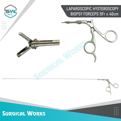 Laparoscopic Hysteroscopy Biopsy Forceps 5FRx40cm Reusable Surgical