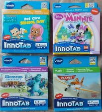 Lot of 4 Vtech InnoTab Learning App/Tablet Games  SEALED Ages 3-7