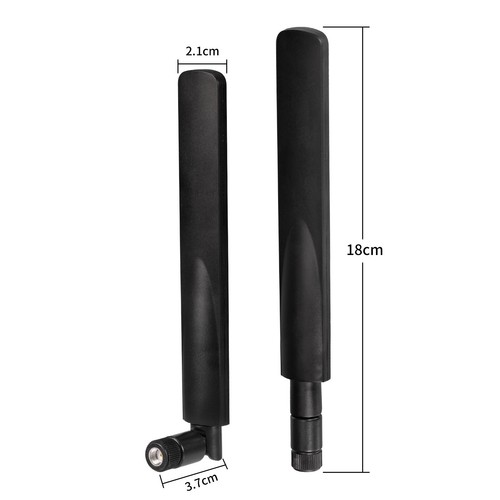 2pcs Antenne WiFi RP-SMA Antenne Double Bande 2,4GHz 5GHz pour PC PCI-E Réseau WiFi - Photo 5/12