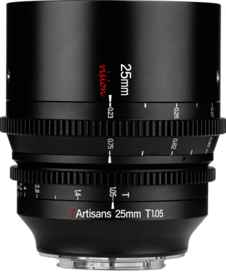 7artisans 25mm T1.05 Large Aperture APS-C Lens for Canon RF EOS-R5 C70 R6 Camera
