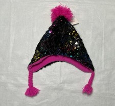 Girls Multi-Colored Sparkly Hat: OSFM