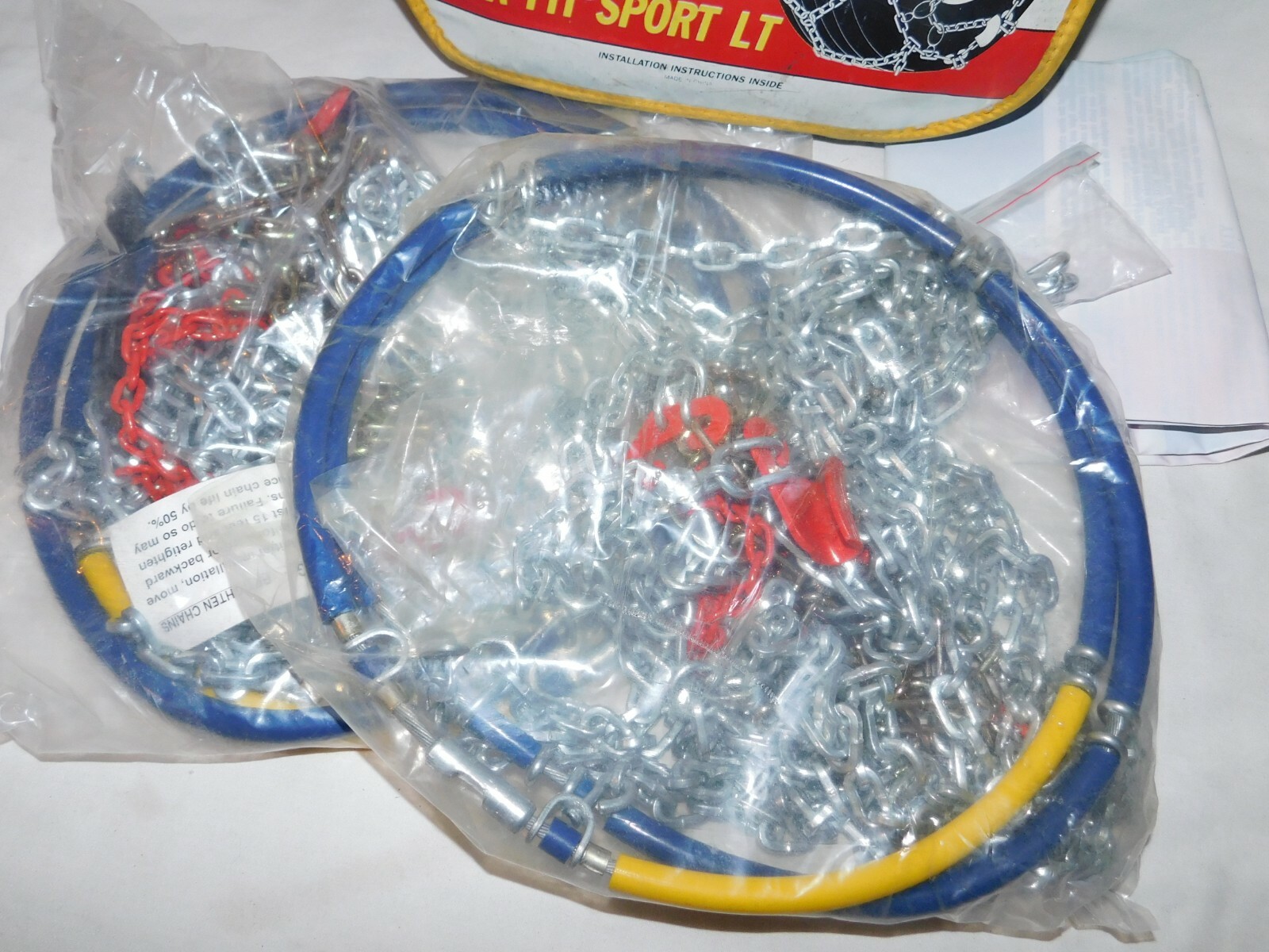 2319 Les Schwab Quick Fit Sport LT Tire Snow Chains, 2319s, Never Used